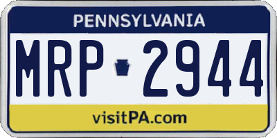 PA license plate MRP2944