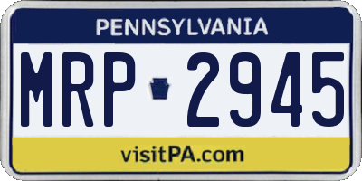 PA license plate MRP2945