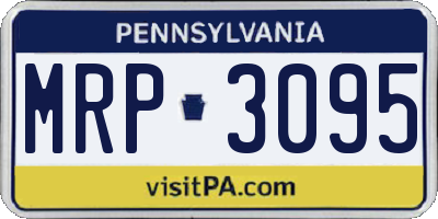 PA license plate MRP3095