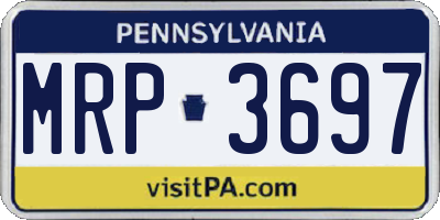 PA license plate MRP3697