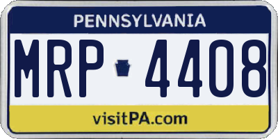 PA license plate MRP4408