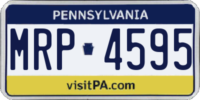 PA license plate MRP4595