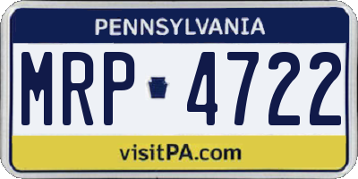 PA license plate MRP4722