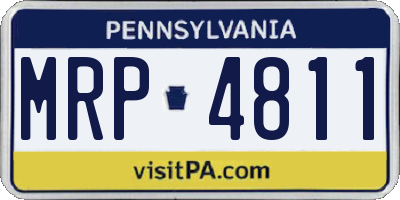 PA license plate MRP4811
