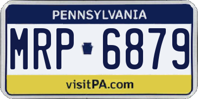 PA license plate MRP6879