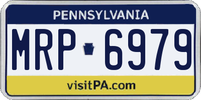 PA license plate MRP6979
