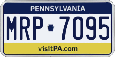 PA license plate MRP7095