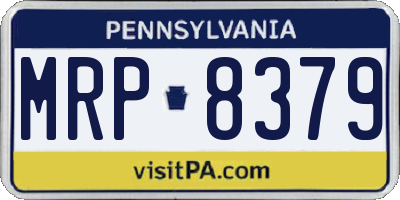 PA license plate MRP8379