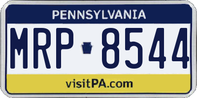 PA license plate MRP8544
