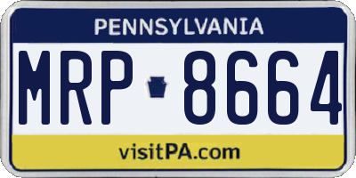 PA license plate MRP8664