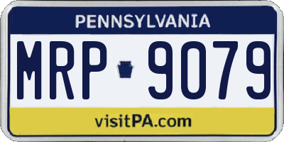 PA license plate MRP9079