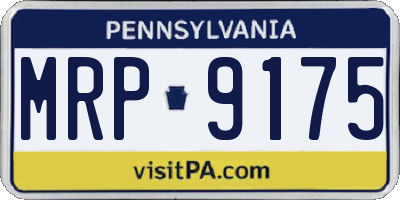 PA license plate MRP9175