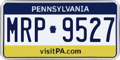 PA license plate MRP9527