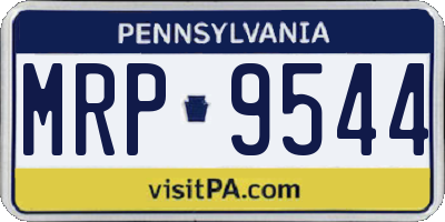 PA license plate MRP9544