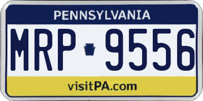 PA license plate MRP9556