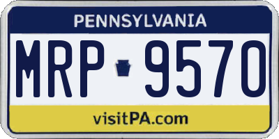 PA license plate MRP9570