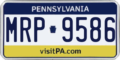 PA license plate MRP9586