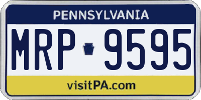 PA license plate MRP9595