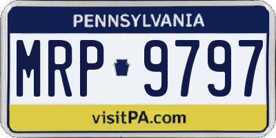 PA license plate MRP9797