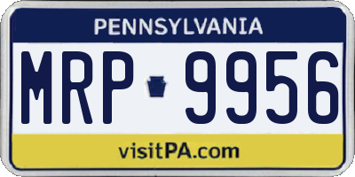 PA license plate MRP9956