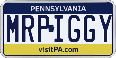 PA license plate MRPIGGY