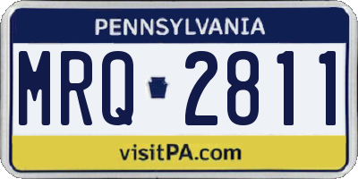 PA license plate MRQ2811