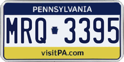 PA license plate MRQ3395