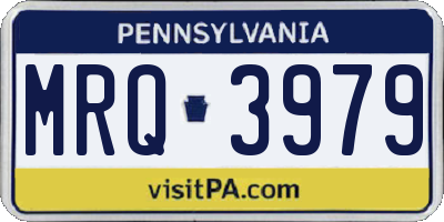 PA license plate MRQ3979
