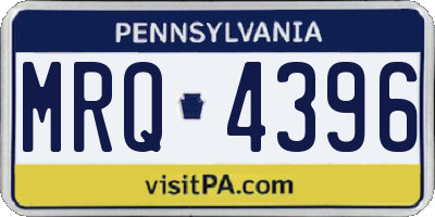 PA license plate MRQ4396