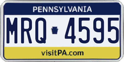 PA license plate MRQ4595