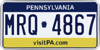 PA license plate MRQ4867