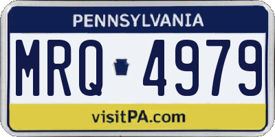 PA license plate MRQ4979