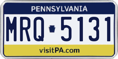 PA license plate MRQ5131