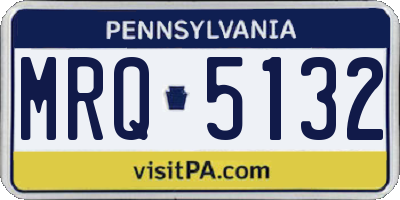 PA license plate MRQ5132