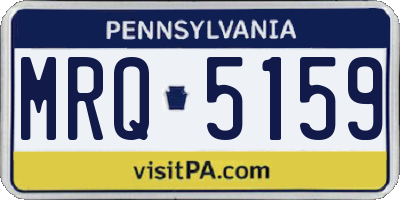 PA license plate MRQ5159