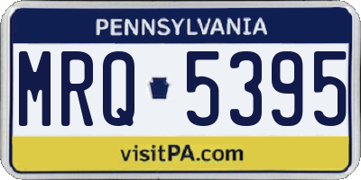 PA license plate MRQ5395