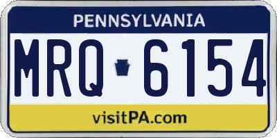 PA license plate MRQ6154