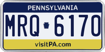 PA license plate MRQ6170