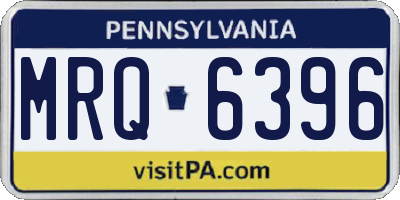 PA license plate MRQ6396