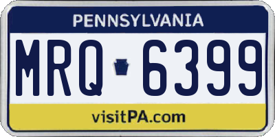 PA license plate MRQ6399