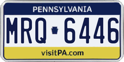 PA license plate MRQ6446