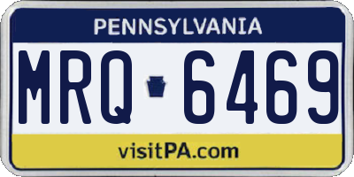 PA license plate MRQ6469