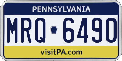 PA license plate MRQ6490