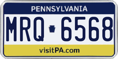 PA license plate MRQ6568