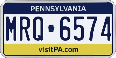 PA license plate MRQ6574