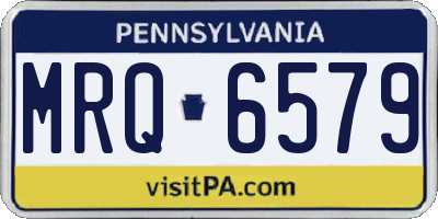 PA license plate MRQ6579