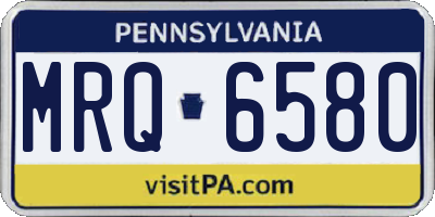 PA license plate MRQ6580