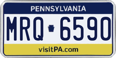 PA license plate MRQ6590