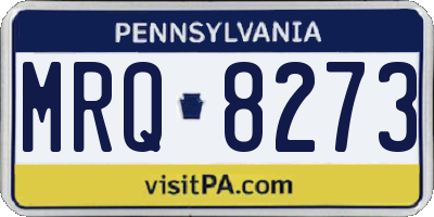 PA license plate MRQ8273