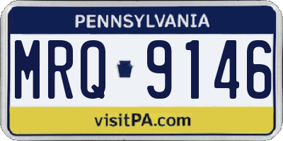 PA license plate MRQ9146